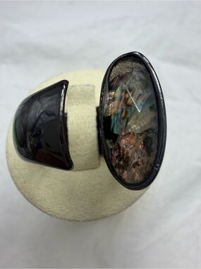 RLM SoHo Ring Silver Plate Abalone  #436R